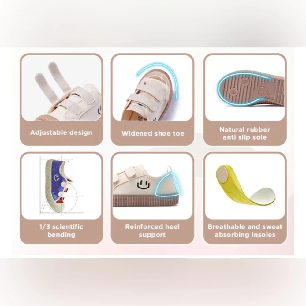 Kids canvas PAC Man Ghost Velcro sneakers size 10 - Picture 10 of 11